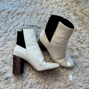 Dolce Vita White & Black Booties